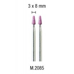 2 mole rubino conica 3x8mm - PGMM.2085
