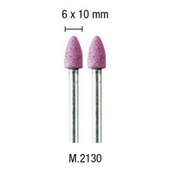 2 mole rubino ogiva 6x10mm - PGMM.2130