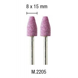2 mole rubino cilindrica conica 8x15mm - PGMM.2205