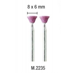 2 mole rubino conica rovesciata 8x6mm - PGMM.2235