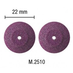 2 mole in abrasivo rubino lenticolari 22mm - PGMM.2510