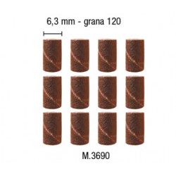 12 nastri abrasivi 6,3mm grana 120 - PGMM.3690