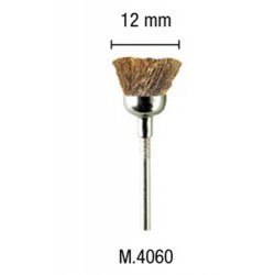 Spazzola tazza in ottone 12mm - PGMM.4060