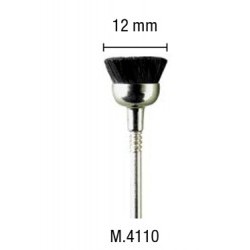 Spazzola tazza in setola nera 12mm - PGMM.4110