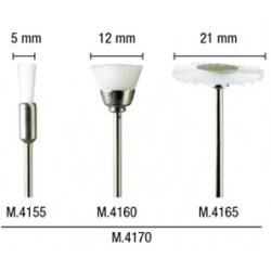 3 spazzole assortite in nylon bianco - PGMM.4170