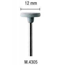 Tampone disco in silicone bianco 12mm - PGMM.4305