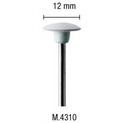 Tampone lenticolare in silicone bianco 12mm - PGMM.4310