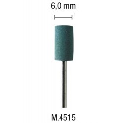 Punta cilindrica in gomma blu 6mm - PGMM.4515