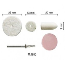 Kit 3 feltri assortiti + alberino a piramide + pasta rosa - PGMM.4680