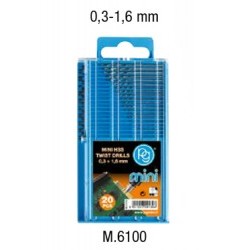 Kit 20 punte HSS 0,3 - 1,6mm - PGMM.6100