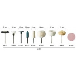 Kit 9 accessori per lucidatura e pulitura - PGMM.8250