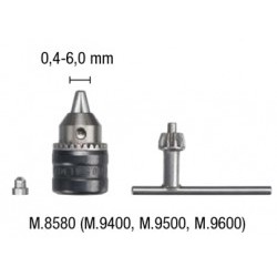 Mandrino a cremagliera con chiave e adattatore - PGMM.8580