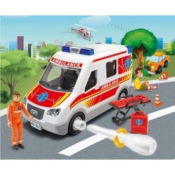 1/20 JUNIOR KIT Ambulance Car with figure - REV00824