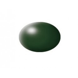 Aqua dark green silk - REV36363