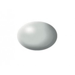 Aqua light grey silk - REV36371