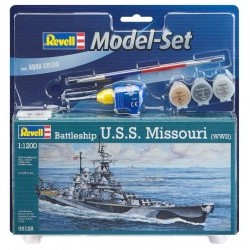 1/1200 Model Set Battleship U.S.S. Missouri (WWII) - REV65128