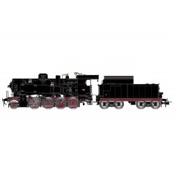 FS, Locomotiva a vapore GR 743 390, fanali elettrici, tender a carrelli, epoca III-IV - DCC Sound - RIVHR2746S