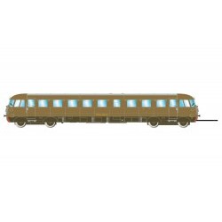 FSF, Automotrice Diesel Aln 556 I serie, livrea castano/isabella, frontale rosso, 1292 motorizzata, epoca IV - RIVHR2750