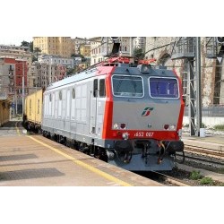 FS, Locomotiva Elettrica E.652.087 livrea "argento/rossa" "FS MERCITALIA", epoca VI - DCC Decoder - RIVHR2797D