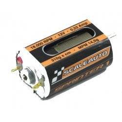 SC-28 motor - SPRINTER 1 with Active Cooling System - 18000 rpm, 0,22 Amp. 310 gr* cm, LONG-CAN Ventilated - MPM 14.5 gr - SCASC-0028
