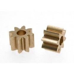 Brass Pinion 8 Tooth M50 for 2mm. motor axle. diam. 5.4mm - SCASC-1191