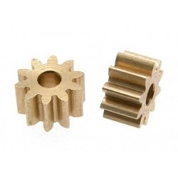 Brass Pinion 10 Tooth M50 for 2mm. motor axle. diam. 6.35mm - SCASC-1193