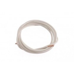Silicone wire for cars 2mm. Diameter. white 1m. - SCASC-1627