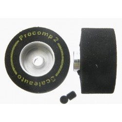 ProComp-2 PLAFIT axle wheel: Ex. Diam: 20.5mm. Width: 11mm. HUB diam: 11mm. Screw M3 - SCASC-2011