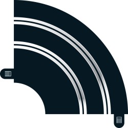 Curva 90Ã¸ Raggio 1 - 2pz (per uso con C8246) - SCTC8201