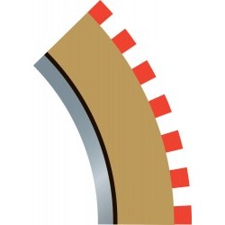 Bordo estreno 45Ã¸ Raggio 2 - 4pz (per C8206) - SCTC8228