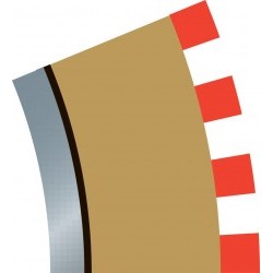 Bordo interno 22,5Ã¸ Raggio 2 - 4pz (per C8234) - SCTC8280