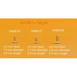Brass Eyelet x10 - Head 4.0 mm - 2.0 mm diameter - 5.5 mm total lenght -Â  - SIDSWBE-20