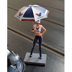 Grid Girl with umbrella - Milla Valvoline Racing - SIDSWFIG-013
