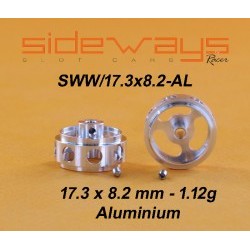 Lightened Aluminum Wheel 17,3x8.2mm 1.12g - 2.38mm axle - SIDSWW173X82-AL