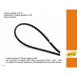 Cinghia dentata Z=108 per sistema 4WD - SITCH113
