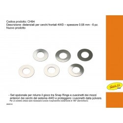 Distanziali per cerchi anteriori 4WD system - spessore 0.08mm (6x) - SITCH94
