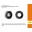 Ruota in Plastica Ã15.8x8,2 ant. nere per 4WD system (2x) - SITPA72