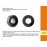 Ruota in Plastica Ã17.3x8,2 anteriore, per 4WD system (2x) - SITPA74