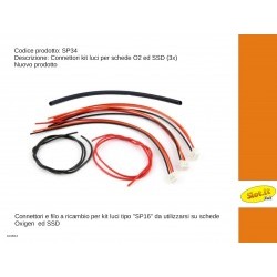 Connettori kit luci per schede O2 ed SSD (3x) - SITSP34