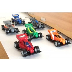 Miniauto a retrocarica proporzionale di colore silver - TAM13006