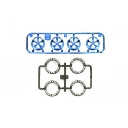 Cerchi blu+gomme basso profilo