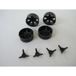 wheel inserts with three pole knok Lola T70 MKIII  - THUIN001C