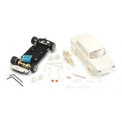 SIMCA 1000 White Kit - preassembled Aluminum chassis CAMBER system - TTSTTS07