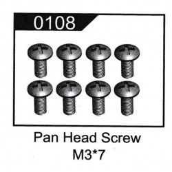 Pan head screw M3*7 - WLT12428-0108