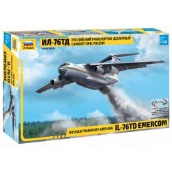 1/144 Ilyushin IL-76TD EMERCOM Russian Transport Airplane - ZVE7029