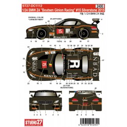 1/24 BMW Z4 "Boutsen Ginion Racing" #15 Silverstone 2015