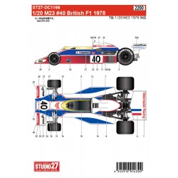 1/20 McLaren M23 #40 British F1 1978