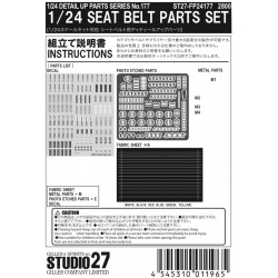 1/24 Seat Belt Parts Set