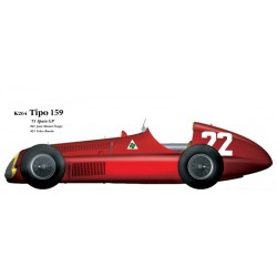 Alfa Tipo159 ver.A  1951 Spain GP #22 Juan Manuel Fangio / #24 Felice Bonetto
