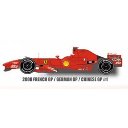 1/12 Ferrari F2008 ver.B Fench GP/ German GP/ China GP